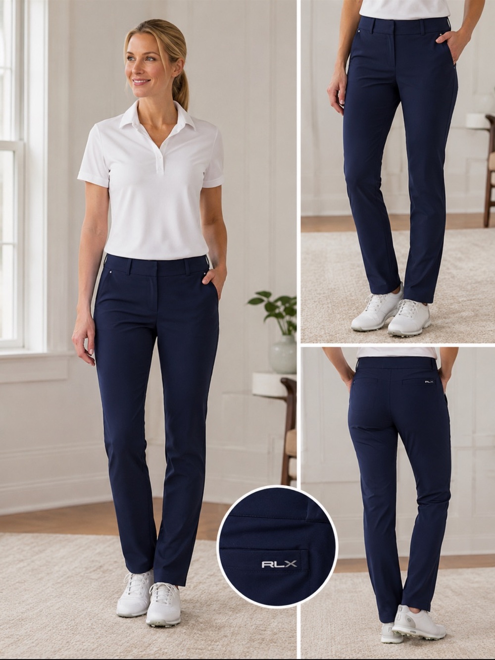 RLX Ralph Lauren Women’s Navy Blue Golf Pants Size 6